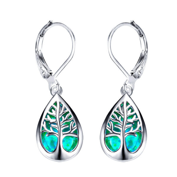 Wholesale Tree of Life Drop Shape Alloy Earrings