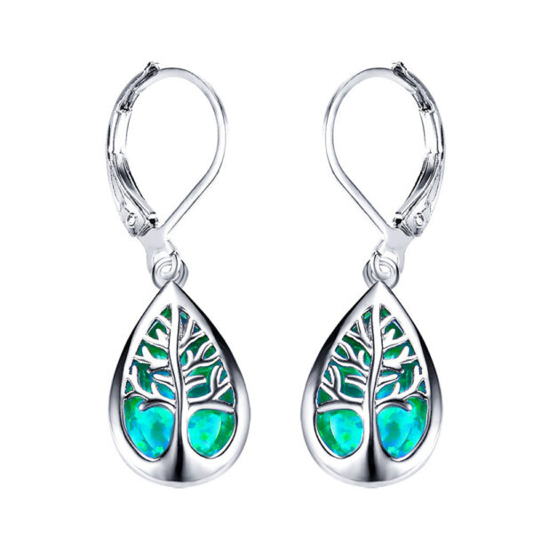 Wholesale Tree of Life Drop Shape Alloy Earrings