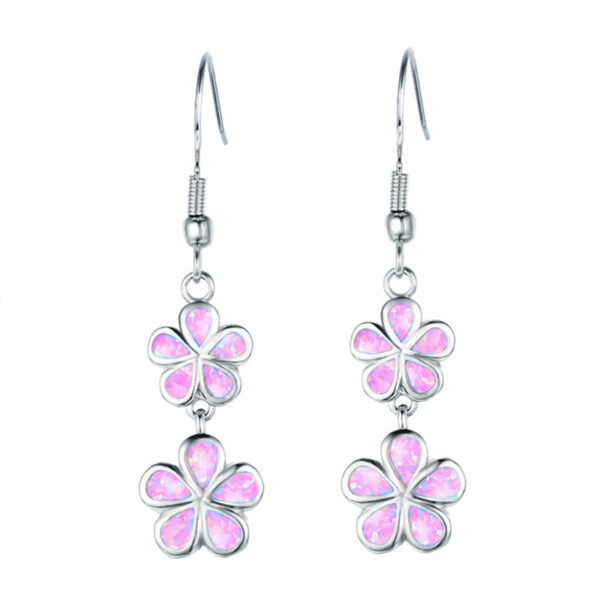 Wholesale Clover Flower Alloy Earrings