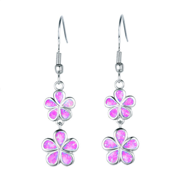 Wholesale Clover Flower Alloy Earrings