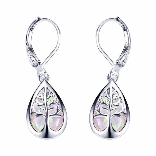 Wholesale Tree of Life Drop Shape Alloy Earrings