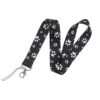 Wholesale Polyester Dog Paw Lanyard Keychain