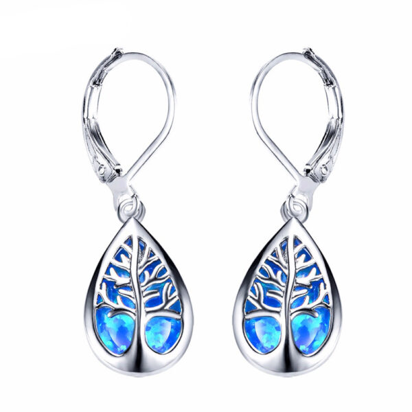 Wholesale Tree of Life Drop Shape Alloy Earrings