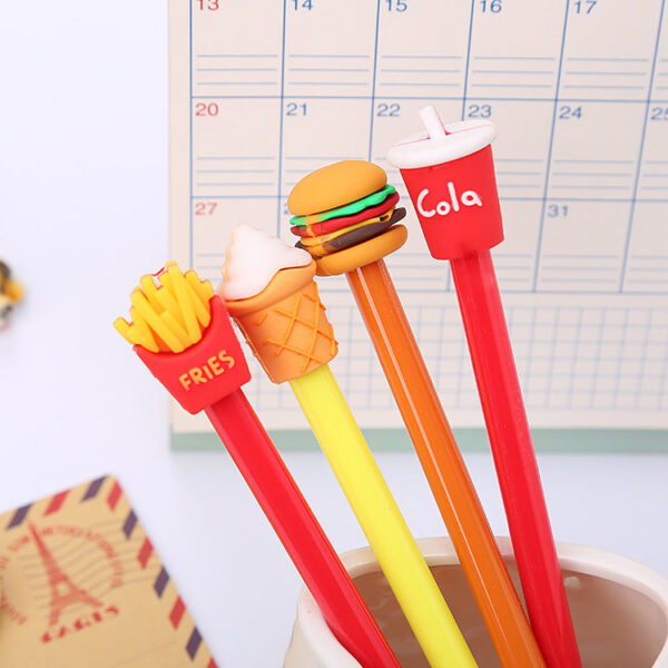 Wholesale Plastic French Fries Coke Hamburger Ice Cream Rollerball Pen