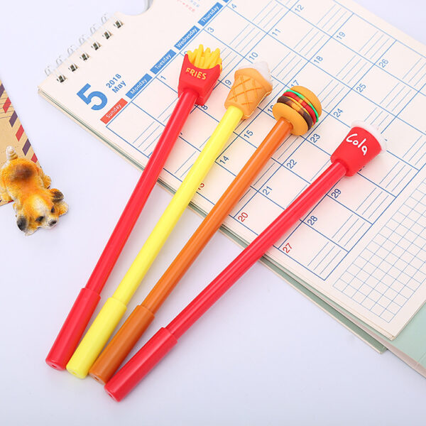 Wholesale Plastic French Fries Coke Hamburger Ice Cream Rollerball Pen