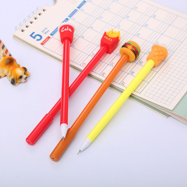 Wholesale Plastic French Fries Coke Hamburger Ice Cream Rollerball Pen
