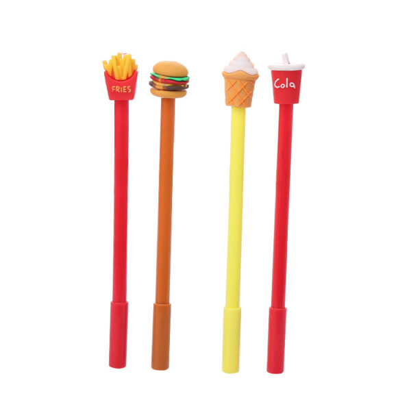 Wholesale Plastic French Fries Coke Hamburger Ice Cream Rollerball Pen