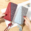 Wholesale Splicing Contrasting Tassel PU Wallet