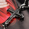 Wholesale Dark Knight with Diamond Cross Alloy Necklaces