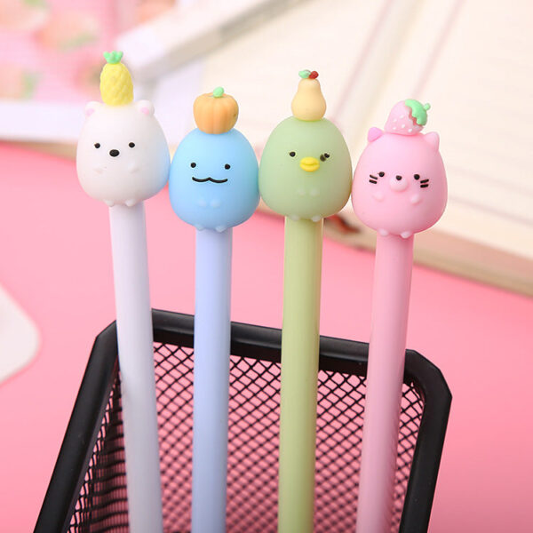Wholesale Cartoon Fruit Animal Plastic Neutral Pens
