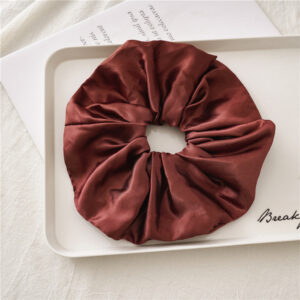 Reddish brown satin oversized