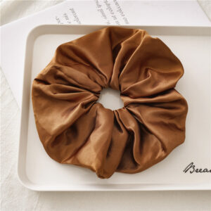 Brown satin oversized