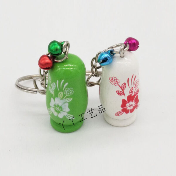 14589144258_601684084 Wholesale Valentine's Day Russian Nesting Doll Wooden Keychains