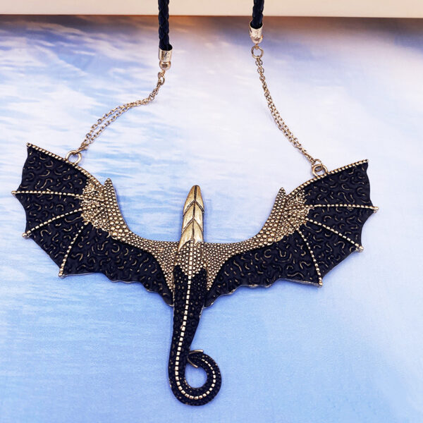 14592675698_1350672032 Wholesale Halloween Exaggerated Dragon Alloy Necklace