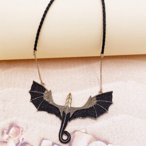 Wholesale Halloween Exaggerated Dragon Alloy Necklace