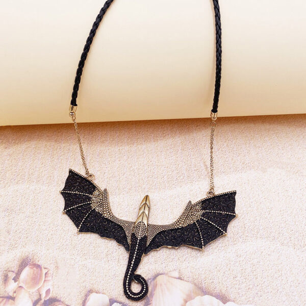 14592681447_1350672032 Wholesale Halloween Exaggerated Dragon Alloy Necklace