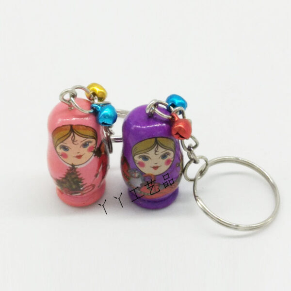 14629633637_601684084 Wholesale Valentine's Day Russian Nesting Doll Wooden Keychains