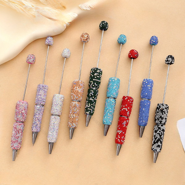 Wholesale Beadable Pens DIY Rhinestones Handmade Rhinestones Ballpoint Pen