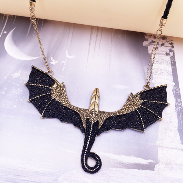 14685080768_1350672032 Wholesale Halloween Exaggerated Dragon Alloy Necklace