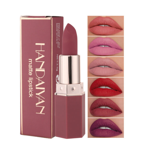 Wholesale Plastic Shell 6 Color Matte Moisturizing Lipstick Lipstick
