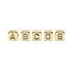 14787376229_13153687 Wholesale 12MM Gold Plated 18K Gold Alphabet Copper Beads