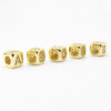 14839231904_13153687 Wholesale 12MM Gold Plated 18K Gold Alphabet Copper Beads