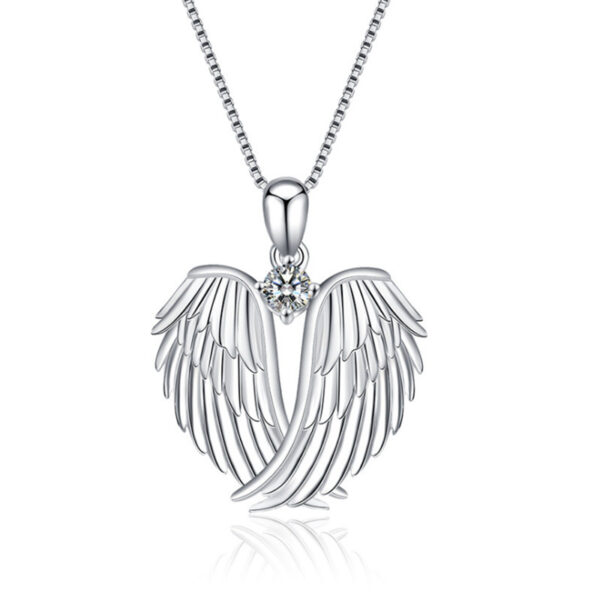 Wholesale Angel Wings Diamond Necklace