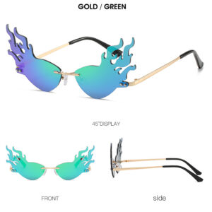 C4. Gold Frame Green Film