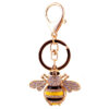 14853303270_546462728 Wholesale Creative Crystal Diamond Bee Keychain