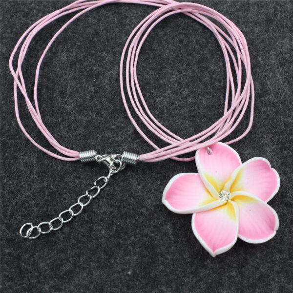 Wholesale Flower Smoky Earrings Necklace Jewelry Set