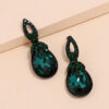 Wholesale Vintage Bohemian Dark Green Alloy Earrings