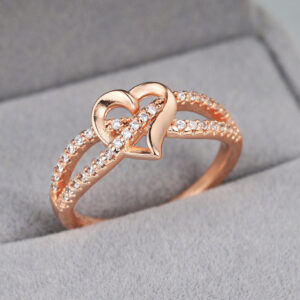 15025821667_1885966581 Wholesale Copper Gold Plated Heart Ring