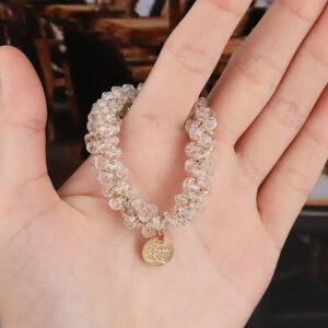 2# white crystal hair rope