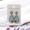 Wholesale Turquoise Sunflower Alloy Earrings