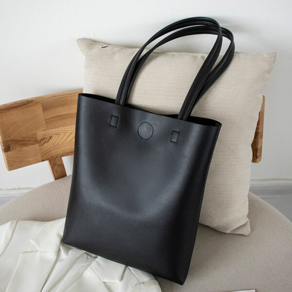 15041898698_594231225 Wholesale PVC Simple Soft Leather Tote Bag Handbag