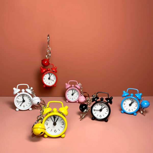 Wholesale Metal Small Alarm Clock Bell Keychain