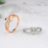 Wholesale Copper Gold Plated Heart Ring