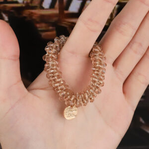 3# Champagne crystal hair rope