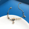 Wholesale Cat Star Moon Gradient Alloy Bracelet