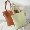 15087346982_594231225 Wholesale PVC Simple Soft Leather Tote Bag Handbag