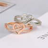 Wholesale Copper Gold Plated Heart Ring