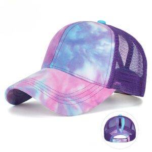 151524c01781bee193b6c71cd3b7c31c Wholesale New Tie Dye Ponytail Mesh Baseball Cap