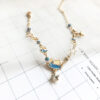 Wholesale Cat Star Moon Gradient Alloy Bracelet