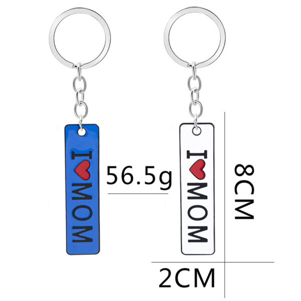 Wholesale Metal I Love Mom Mother's Day Gift Creative Keychain