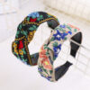 Wholesale Fabric Bohemian Embroidered Flowers Headbands