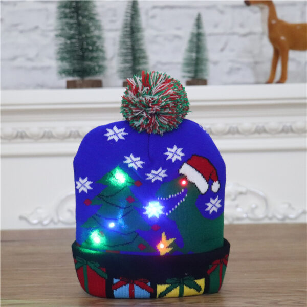 Wholesale Christmas Colorful Luminous High-end Beanie