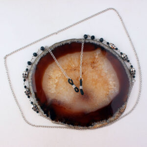 Skull Bone Black Leather Ring