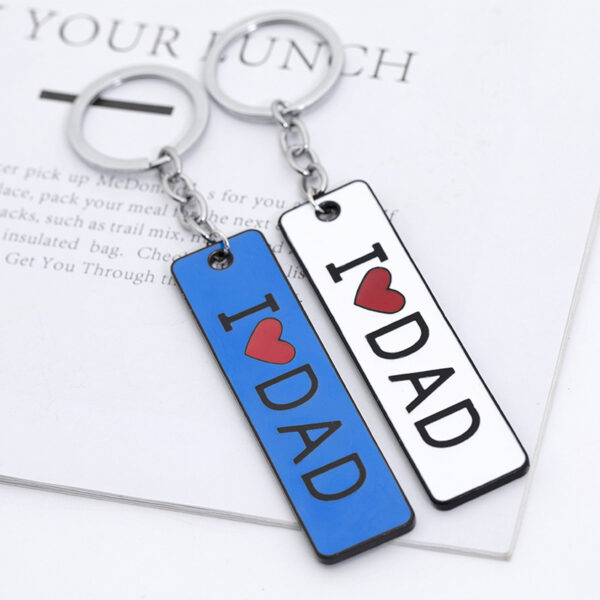 15298136012_1903127858 Wholesale Metal I Love Dad Father's Day Gift Creative Keychain