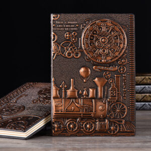 15301581295_668711404 Wholesale A5 PU Embossed Three-dimensional Hand Book Notebook