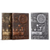 Wholesale A5 PU Embossed Three-dimensional Hand Book Notebook